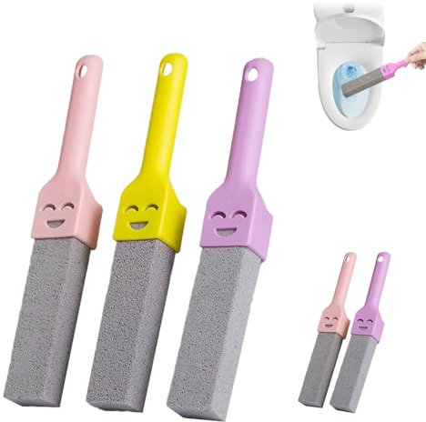 YALiya 5 Pezzi di Pietra Pomice Detergente WC, Pietra Pomice con 5 Manici, Pietra per la Pulizia Sostituibile, Pietra Pomice, WC, Rimozione Dello Sporco per WC, Vasca da Bagno, lavabo, lavandino