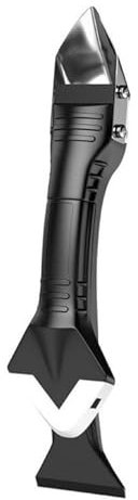 Vroxdrez 3 En 1 Kit De Calfeutrage En Silicone Grattoir Flexible, Outil De Nettoyage Pour Colle Et Joints Silicone, Utilisable Dans Cuisine, Salle De Bain, Fenêtres