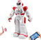 HUSAN Infantil Robot de Control Remoto niños, Robot de Baile Inteligente con Juguetes Control infrarrojo,programable,Ojos LED, Canto Caminando Regalo,Kit de Robot (Rojo)