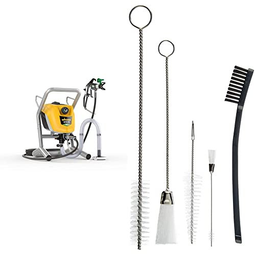 WAGNER Kit de nettoyage pour pistolet à peinture + Airless Pistolet peinture Control Pro 250 M pour Peintures murales, Laques et Lasures, et vernis d’intérieur, 15 m² en 2 min, Réglage de Pression