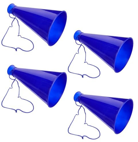 Milisten 4stücke Cheer Megaphone Aus Kunststoff Bunte Spielzeuge Für Fußballspiele Partys Und Schulveranstaltungen Lärm-Maker Für Fans Für Cheerleading Und Feiern
