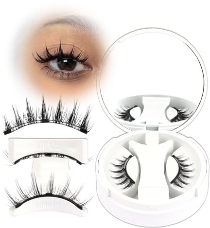Veleasha Magnetische Wimpern Manga Lashes Magnet Wimpern Magnetische Wimpern Natürlich Wimpern Magnetisch with Applicator Spiky Magnetic Lashes No Glue Reusable Wispy Künstliche Wimpern (Chic)