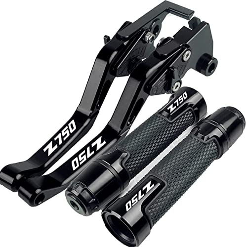 compatibili Per Kawasaki Z750L Z750 L 2007 2008 2009 2010 Moto Breve Freno Frizione Leve Manopole Manubrio Estremità Accessori CNC Con (Nero)