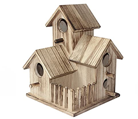 QTBH Flight Cage Bird Cage Breeding Box Black Phoenix Tiger Skin Peony Parrot Bird House Outdoor Bird's Nest Bird Cage Retro Bird's Nest Bird Cage (Size : B)