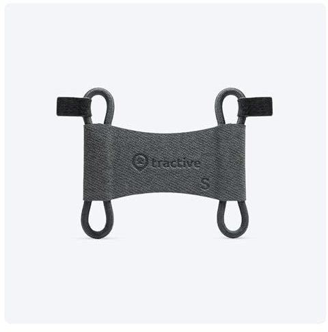 Tractive : 2 Attaches de Fixation en Tissu pour Traceur GPS pour Chien Tractive Dog 6 (Noir) – Petite Taille