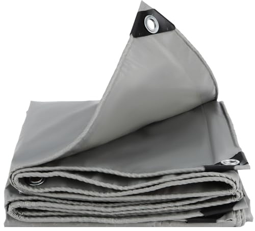 Telone in PVC resistente, 450 g/m², impermeabile, con occhielli rinforzati, resistente alle intemperie, ai raggi UV, alla polvere/alla neve, copertura verde per tetto a capannone, pollaio, piscina
