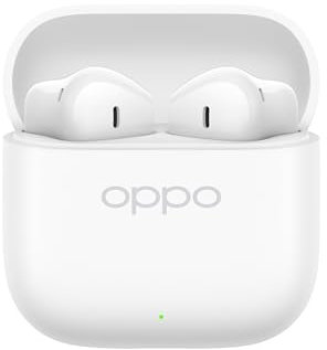 OPPO Enco Buds3 – Auriculares inalámbricos Bluetooth 5.4, 48 h de batería, cancelación de Ruido por IA, diafragma 12,4 mm, IP55, Baja latencia 94 ms, Control táctil, Sonido 3D – Snow White
