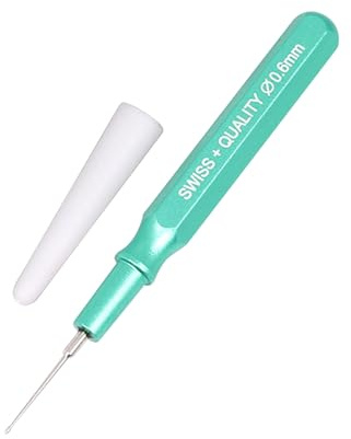 Klockolja - blandade material 1,2 x 1,2 x 9,3 cm | Professionell klocka oljenål | Exakt klocka reparationsverktyg oljeset | olika storlek nål, Grönt, Se référer au descriptif