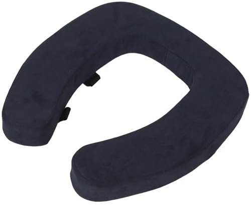 VALICLUD Cojín Acolchado para Asiento de Inodoro Gris, Elevador Ergonómico Antideslizante, Funda Lavable y para Baño Invierno, Almohadilla Cómoda para Uso Doméstico y Personas