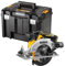 Dewalt 18V XR Akku-Handkreissäge DCS565NT (bürstenloser Motor, mit integrierter LED & Blasvorrichtung, AirLock kompatibel, inkl. HM-Sägeblatt, Parallelanschlag & TSTAK Box VI, ohne Akku & Ladegerät)