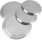 Ejoyous 4 Stück Herdabdeckplatten Edelstahl, Herddeckel aus Edelstahl Deckel für Runde Grillplatten Elektro-Gasherde, Abdeckplatten Set – Silber