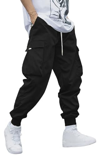 YAOHUOLE Pantalon Cargo Homme Grande Taille Pantalon De Travail Homme Classique Pantalons