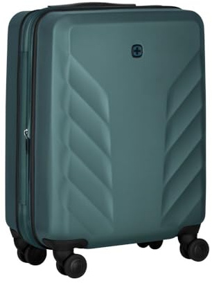 WENGER Motion S Hardside Case, S, Trolley, 36 (43) l, Safety Lock, Women Men, Travel Holiday, Green/Grey