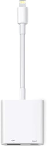 [Apple MFi-zertifiziert] Lightning-auf-HDMI-Adapter für iPhone, digitaler AV-Audio-Dongle, 1080P Synchronisationskabel mit Lightning-Ladeanschluss für iPhone, iPad zu TV/Projektor/Monitor (keine