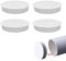 GUTERTOP 4 Stück Lüftungsrohr Abdeckung für Muffenstopfen DN 100- Rohrabdeckung 100mm Rohr Deckel Muffenstopfen DN100 PVC Abdeckkappe Lüftungsrohr Endkappe, UV-beständiger ASA-Kunststoff (Off weiß)