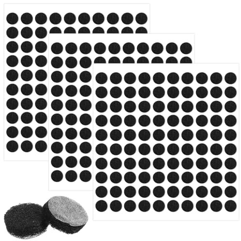 YUXIANLB 300PCS Non-Slip Chair Legs Coasters with Self-Adhesive Circles for Cabinet Door Bumpers and Hardwood Floor Protection