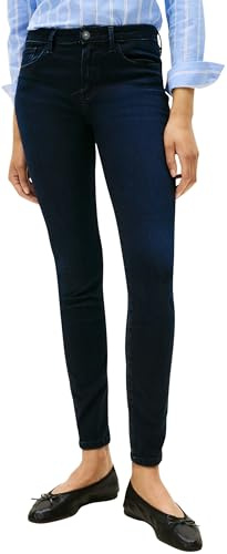 Tommy Hilfiger Vaqueros Mujer Nina como Skinny Talle Medio, Azul (Nina), 28W/30L