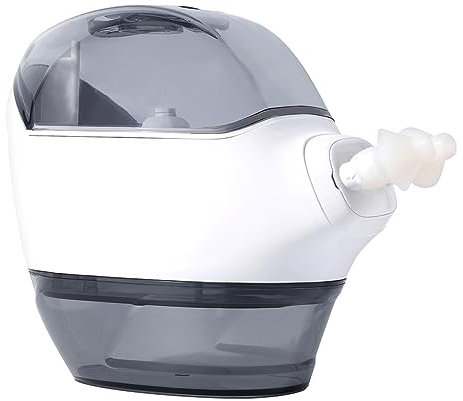 Sinusitis Irrigador Nasal Eléctrico, Presión Negativa, Doble Cabezal, Rotación 360°, Tanque 230 ml - Sistema de Irrigación para Estornudos