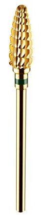JCMaster® Punta professionale forma conica per Fresa per Unghie – In carburo di tungsteno - Ideale per Manicure, Pedicure, Rimozione Gel, Semipermanente, Acrilico, Nail Art - grana grossa