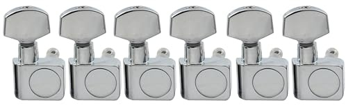 Musiclily Pro 6 in Linea 2-pins Chitarra Tuners Meccaniche Machine Heads Tuning Pegs per Chitarra Elettrica Fender Stratocaster Telecaster, Cromato