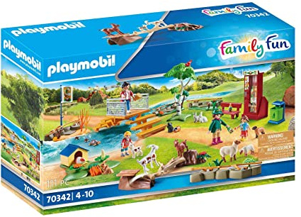 PLAYMOBIL Family Fun 70342 Erlebnis-Streichelzoo, Ab 4 Jahren