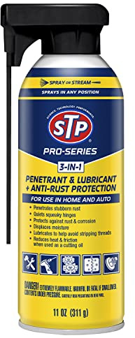STP Pro Series Car Rust Remover, 3-in-1 Lubricant and Penetrant for Home, Cars and Truck, 11 Oz, STP