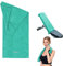 CHARS Mikrofaser Handtuch Sporthandtuch Leicht Gym Reisehandtuch Schnelltrocknend Sport Fitness mit Antirutsch Fixierung für Fitnessstudio Yoga, Grüner See, 100x40 cm