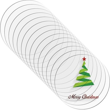 VIDETOL 14 Stück Klare Acrylplatten, 20 CM Acrylscheibe Rund, 2MM Dicke Acrylscheiben, Acrylglas Rund, Acrylplatte Transparent für Malerei, Kuchenständer und DIY Handwerk