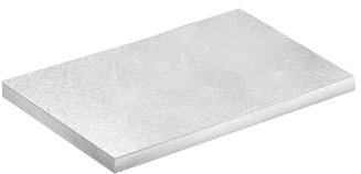 dekora - Base per Torta Rettangolare in Cartone Rigido Argentato 20x30 cm, Altezza 1,2 cm - Ideale per Tutte le Celebrazioni, Compleanni e Anniversari