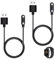 2 Stück Universal Smartwatch Ladekabel Magnetisch, 4 mm USB 2-polig, Smart Watch Ladekabel, Smartwatch Ladegerät Kompatibel mit Verschiedenen Smartwatches Fitness Trackern, Vergoldete Kontakte, 60cm