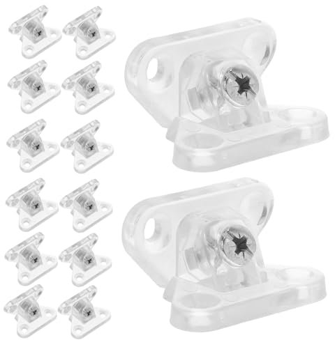 POPETPOP 1 Juego Partes De Conexión De Aleación De Zinc Soporte De Esquina Resistente Acero Desmontable Código De Esquina De Hecho Corchetes Para Soporte De Estante Transparente Pd