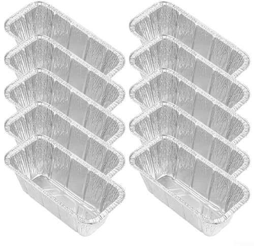 Zilimontt Bandeja de grasa para parrilla 5017, paquete de 10 bandejas de papel de aluminio para cocinar al aire libre, barbacoa y parrilla – para una fácil limpieza y calor