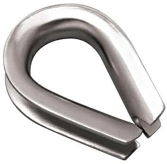 MarineNow Stainless Steel 316 Rope Thimble Marine Grade 5/16, 3/8, 1/2, 5/8, 3/4, 7/8, and 1 (1/2, 01-Pack)