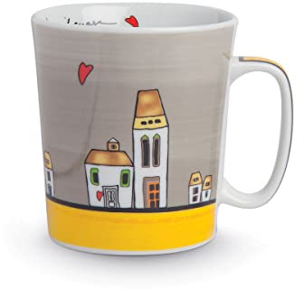 Egan Taza de porcelana, marfil, pequeña