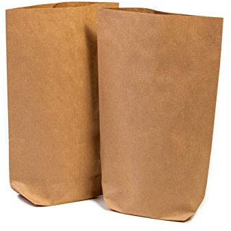 100 x Papiertüten Braun Groß (16,5 x 26 x 6 cm) - Braune Geschenktüten für Adventskalender - Ostertüten zum befüllen - Kraftpapiertüten, Bodenbeutel, Tüten, Tütchen, Beutel aus Papier