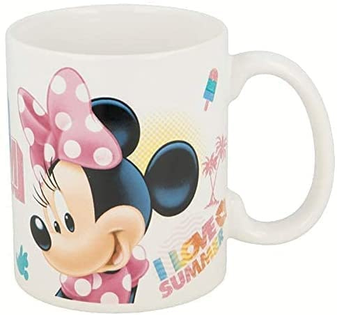 ILS I LOVE SHOPPING Tazza in ceramica per Bambini in confezione regalo (Topolina Minnie), 325ml
