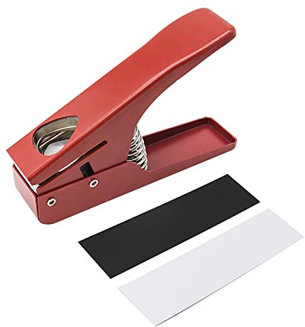 Plektrummaschine WorthPlanet DIY Gitarre Pick-Maker Pick-Maker Pick-Maker Plectrum Punch Plektrum Gitarrenschneider Tragbarer Pick-Master-Schneider für Gitarrenspieler W090002 (rot)