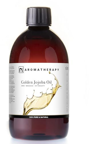 n2 Aromatherapy Huile de Jojoba - 450 ml - pour Cheveux, Visage, Barbe, Corps, Peau, Massage, Cosmétique