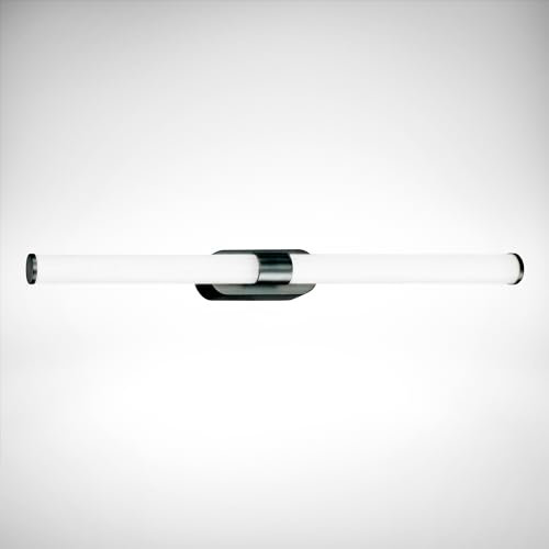 B.K.Licht - Lampada a Specchio LED per Bagno, Luce Bianca Neutra, IP44 Resistente Agli Spruzzi d'Acqua, Applique da Parete, 8W, 45 cm, Nero