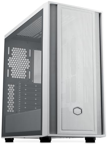 Cooler Master MasterBox 600 White Lite Mid-Tower E-ATX Airflow Case - Back Connect MB e predisposizione Radiatore 420mm, Supporta Fino 7 ventole per Case, Lato in Vetro Temperato, USB 3.2 Gen 1 Type-C
