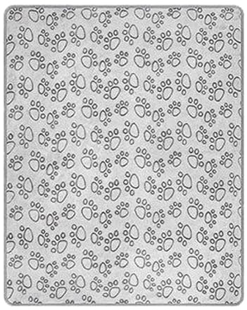 Zunishaone Couverture pour Animaux de Compagnie - Couverture Douce imprimée Pattes | Plaid Chien, Chat, Chiot, Tapis Douillet, Lavable, Chaud, Parfait pour lit, Panier, Voiture, Sofa, Maison
