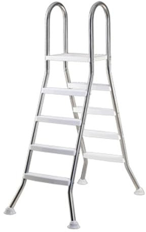 AIBOTY Scala per Piscina Fuori Terra, Grande Scala per Piscina a Doppia Faccia in Acciaio Inossidabile 304 a 4 gradini Scala per Piscina Fuori Terra, Scale per Piscine a Parete Alta da 52 Pollici