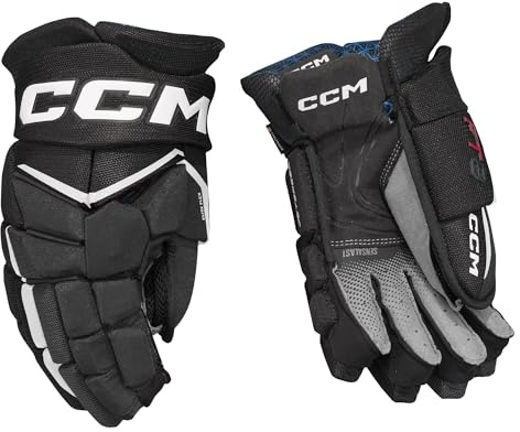 CCM JetSpeed FT8 Senior Gants de hockey sur glace, noir/blanc, 36 cm
