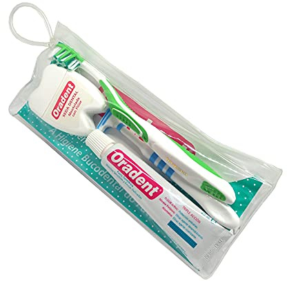 Neceser Completo de Limpieza Bucal · Incluye Cepillo de Dientes + Pasta Dentífrica + Seda Dental + Limpiador Lingual · Todo lo necesario para cuidar tu Boca.