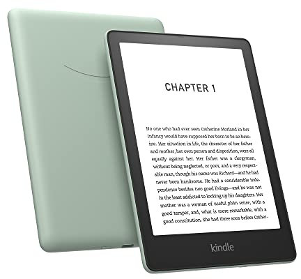 Zertifiziert und generalüberholt Kindle Paperwhite Signature Edition (32 GB) – Mit 6,8 Zoll (17,3 cm) großem Display, kabelloser Ladefunktion – mit Werbung - Agavengrün