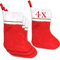 Jonami 4 Calze Befana da Riempire, Calze di Natale Vuota Grande. Calza dal Design Tradizionale Rosso e Bianco. Decorazioni e Accessori di Natale da Appendere.