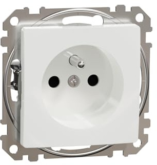 Schneider Electric Prise Électrique Blanc 230V 15A Type E 2PIN FR