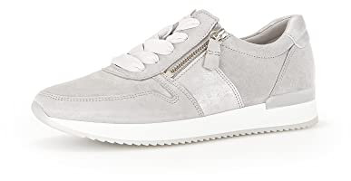 Gabor Damen Low-Top Sneaker, Frauen Halbschuhe,Wechselfußbett,Freizeitschuhe,Turnschuhe,Laufschuhe,straßenschuhe,Light Grey,38 EU / 5 UK