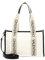 Valentino Bags Candle Shopper Shoulder Bag Cream Black, Natural/Nero, Casual