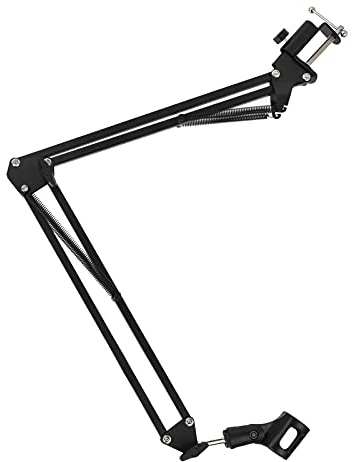 Support de Microphone, Support de Microphone Pliable Réglable Télescopique pour Voice-over pour Streaming Professionnel pour Enregistrement de Jeux